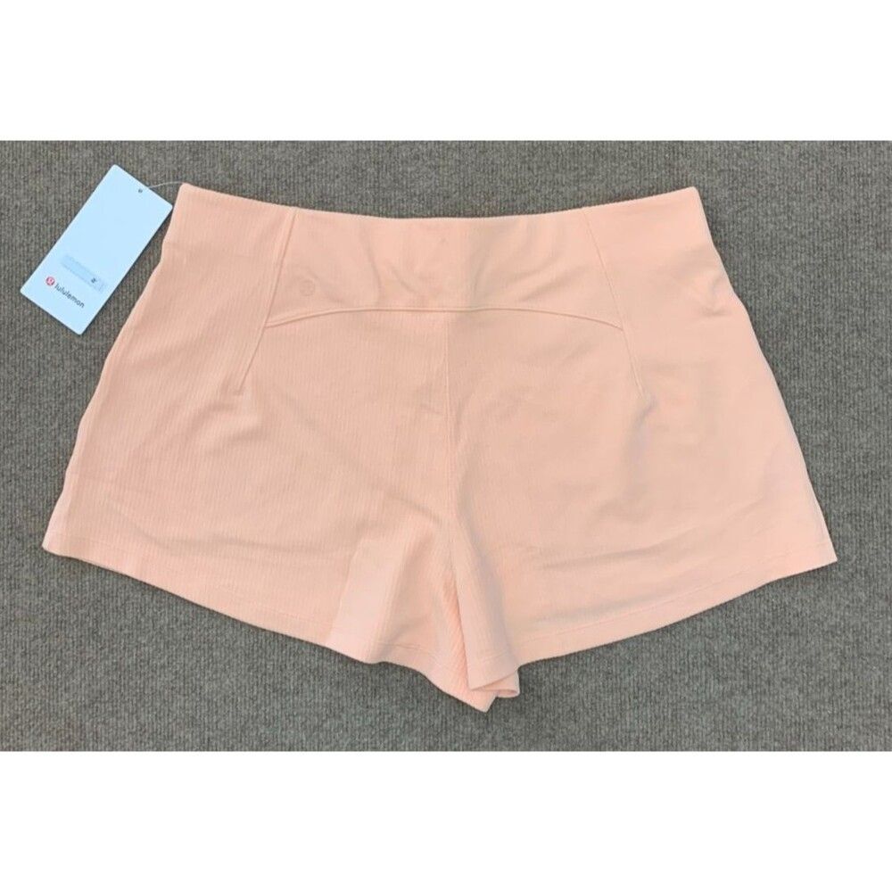 Lululemon Shorts Womens 14 XL Ribbed Softstreme High-Rise Casual Athleisure - Picture 3 of 9